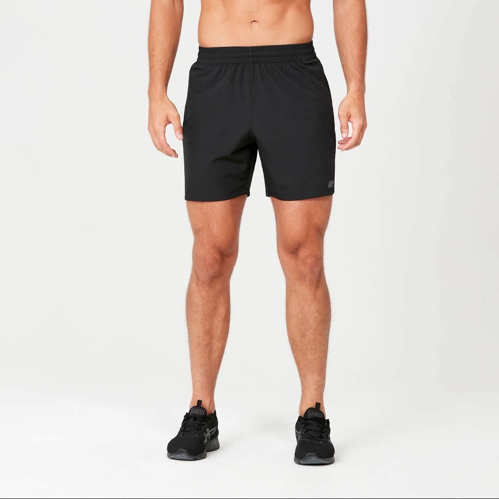 Mens Myprotein Zipper Pockets Sprint Tech Training Shorts - Black Size M